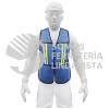 21027 CHS-200A CHALECO DE SEGURIDAD CON CINTAS REFLEJANTES AZUL PRETUL