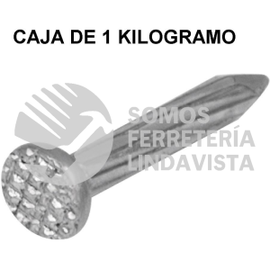 44121 CLC-1G BOLSA CON 1 KG DE CLAVOS PARA CONCRETO GALVANIZADOS 1" FIERO