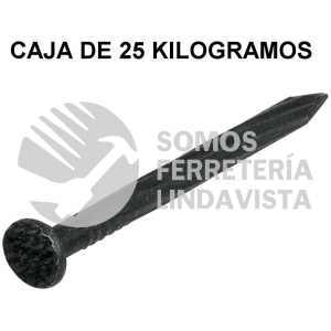 44846 CLCG-2N KILO DE CLAVO PARA CONCRETO 2" NEGRO CAJA DE 25 KG FIERO