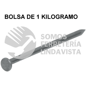 44815 CLE-1-1/2B BOLSA CON 1 KG DE CLAVO ESTANDAR 1-1/2" CON CABEZA FIERO