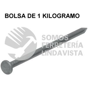 45021 CLE-2B BOLSA CON 1 KG DE CLAVO ESTANDAR 2" CON CABEZA FIERO