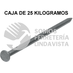 44155 CLE-3-1/2 KILO DE CLAVO ESTANDAR 3-1/2" CON CABEZA EN CAJA DE 25 KG FIERO