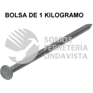 45024 CLE-3-1/2B BOLSA CON 1 KG DE CLAVO ESTANDAR 3-1/2" CON CABEZA FIERO