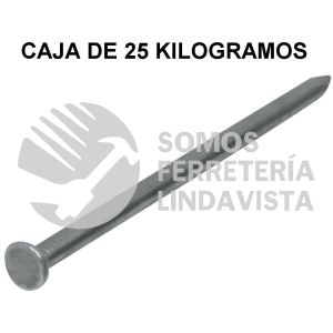 44156 CLE-4 KILO DE CLAVO ESTANDAR 4" CON CABEZA EN CAJA DE 25 KG FIERO
