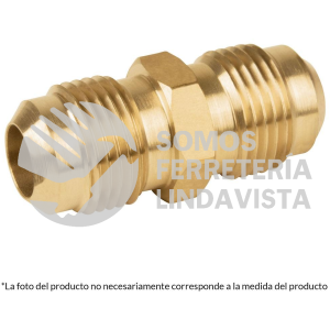 41051 CLG-474N NIPLE UNION DE LATON DE 5/16" X 5/16" FOSET