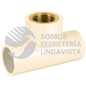 48914 CPVC-701 TEE ROSCA CENTRAL HEMBRA CPVC 1/2" INSERTO LATON FOSET