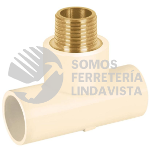 48911 CPVC-711 TEE ROSCA CENTRAL MACHO CPVC 1/2" INSERTO LATON FOSET