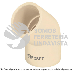 48929 CPVC-864 CODO 45GRADOS CPVC DE 1-1/4" FOSET