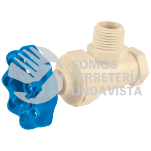 42019 CPVC-ANG02 LLAVE ANGULAR DE CPVC 1/2" MANERAL VOLANTE FOSET