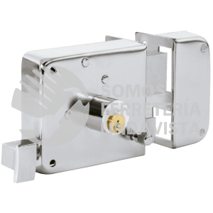 43588 CS-75DC CERRADURA SOBREPONER DER INSTALA-FACIL CROMADA TRADICIONAL HERMEX
