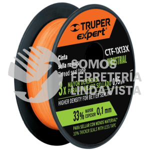 12518 CTF-1X13X CINTA SELLA ROSCAS 1" X 13 M DE LARGO INDUSTRIAL TRUPER