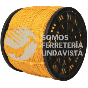 44472 CUE-04 ROLLO DE CUERDA AMARILLA DE POLIPROPILENO DE 4 MM CON 20 KG. FIERO