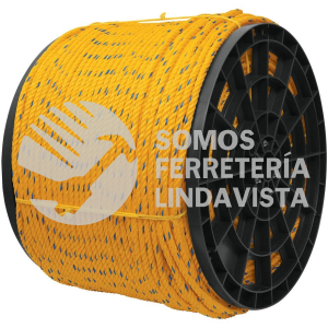 44486 CUE-08 KILO DE CUERDA AMARILLA DE POLIPROPILENO 8 MM ROLLO 20 KG FIERO