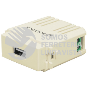 48108 CUSB-I MODULO PUERTO USB LINEA ITALIANA COLOR MARFIL VOLTECK