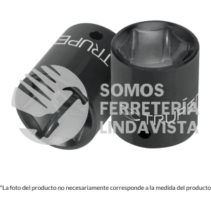 13399 D-7440-H DADO DE IMPACTO DE 1-1/4" 6 PUNTAS CUADRO 1/2" TRUPER