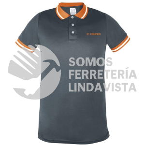 61081 DRY-GC-C PLAYERA TIPO POLO DRY FIT GRIS PARA CABALLERO TALLA CH TRUPER