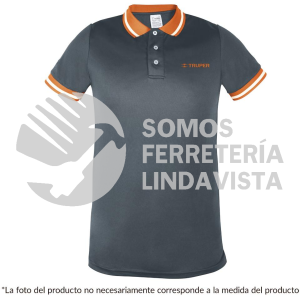 61082 DRY-GC-M PLAYERA TIPO POLO DRY FIT GRIS PARA CABALLERO TALLA M TRUPER