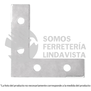 41043 ECAN-4 BOLSA C/24 ESCUADRAS PLANAS CANTONERAS 4" X 4" FIERO