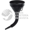 11207 EMB-50 EMBUDO PLASTICO 500 ML CUELLO FLEXIBLE CON FILTRO TRUPER