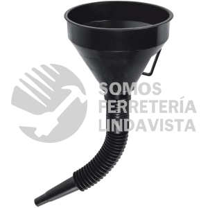 11207 EMB-50 EMBUDO PLASTICO 500 ML CUELLO FLEXIBLE CON FILTRO TRUPER