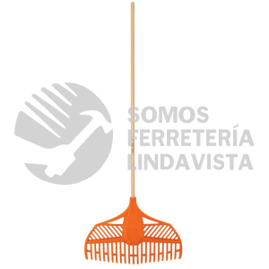 11107 EP-23X ESCOBA PLASTICA PARA JARDIN FLEXIBLE 23 DIENTES MANGO 48" TRUPER