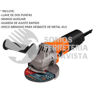 14013 ESMA-4-1/2A12 ESMERILADORA ANGULAR 4-1/2" 700 W PROFESIONAL TRUPER