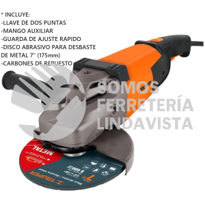 14012 ESMA-7A3 ESMERILADORA ANGULAR 7" 2200 W PROFESIONAL TRUPER