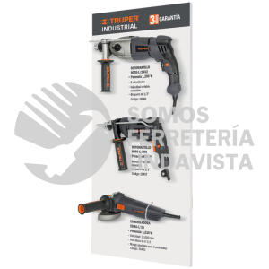 55569 EX-H-IND EXHIBIDOR PARA MAQUINAS PORTATILES LINEA INDUSTRIAL TRUPER
