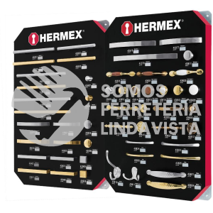 53002 EX-HE-JP2 EXHIBIDOR CON JALADERAS Y PERILLAS 2 TABLEROS HERMEX