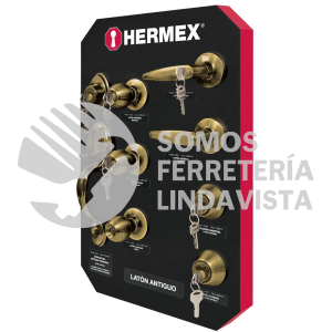 56365 EX-HE-LA EXHIBIDOR HERMEX CON LATON ANTIGUO HERMEX