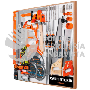 55907 EX80-CAR-1T EXHIBIDOR DE CARPINTERIA 80X80 CM 1 TABLERO TRUPER