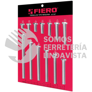 55897 EXF-TORM-5/16 EXHIBIDOR FIERO CON TORNILLOS TIPO MAQUINA 5/16"