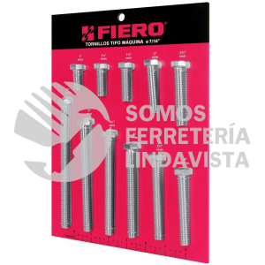55899 EXF-TORM-7/16 EXHIBIDOR FIERO CON TORNILLOS TIPO MAQUINA 7/16"