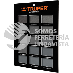 55559 EXT-LA EXHIBIDOR TRUPER DE LIJAS DE AGUA