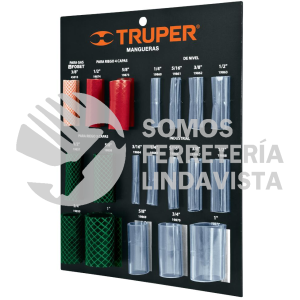 55561 EXT-MAN MUESTRARIO PARA IDENTIFICAR MEDIDAS MANGUERAS JARDIN Y GAS TRUPER