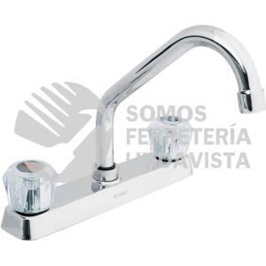 49286 F-317A MEZCLADORA 8" P/FREGADERO CUELLO CORTO MANERALES ACRILICO FOSET