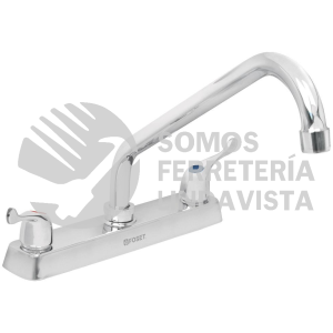 49287 F-318P MEZCLADORA 8" P/FREGADERO CUELLO LARGO MANERALES PALANCA FOSET