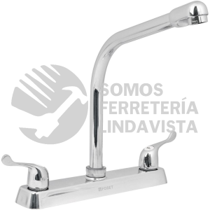 49191 F-319P MEZCLADORA 8" P/FREGADERO CUELLO COBRA MANERALES PALANCA FOSET