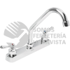 45514 FP-317P MEZCLADORA PLASTICA 8" CUELLO CORTO PARA FREGADERO PALANCA FOSET