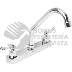 45514 FP-317P MEZCLADORA PLASTICA 8" CUELLO CORTO PARA FREGADERO PALANCA FOSET