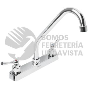45515 FP-318P MEZCLADORA PLASTICA 8" CUELLO LARGO PARA FREGADERO PALANCA FOSET