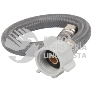 45503 FWC-P30VL MANGUERA WC VINILO 3/8"X7/8" 30 CM CONECTOR PLASTICO FOSET