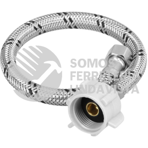 45499 FWC-P35XL MANGUERA WC ACERO INOX 3/8"X7/8" 35 CM CONECTOR PLASTICO FOSET