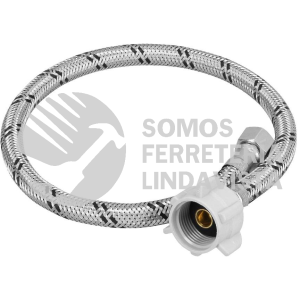 45501 FWC-P50XL MANGUERA WC ACERO INOX 3/8"X7/8" 50 CM CONECTOR PLASTICO FOSET