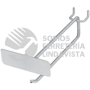 50153 GA-6X GANCHO RECTO 6" CON PORTAETIQUETA PARA PERFOCEL Y RANURADO TRUPER