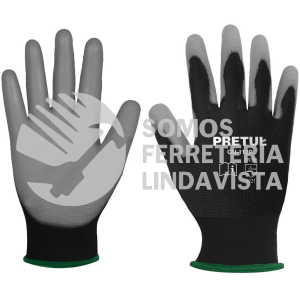 20030 GU-112P GUANTES DE NYLON RECUBIERTOS DE POLIURETANO M PRETUL