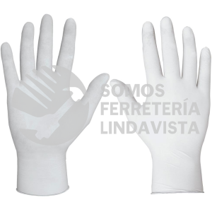 18336 GU-391 GUANTE DE LATEX DESECHABLE CHICO BOLSA 10 PIEZAS TRUPER