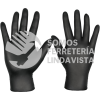 19352 GU-861N GUANTE DE NITRILO DESECHABLE NEGRO CHICO BOLSA 10PIEZAS TRUPER