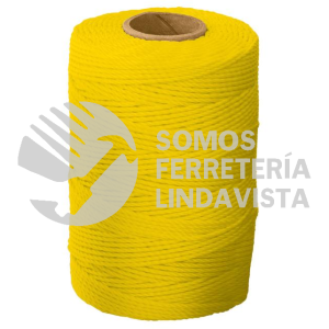 14052 HIL-165A CARRETE CON 165 M DE HILO PARA ALBAÑIL AMARILLO TRUPER