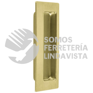 48991 JALE-11 JALADERA DE EMBUTIR CUADRADA ACABADO LATON BRILLANTE HERMEX